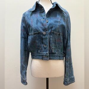 Chanel women Jeans Jacket sz 36FR